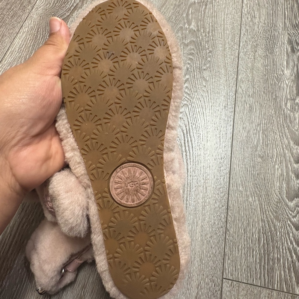 UGG Plush Shearling Slippers in pink - Picture 7 of 13